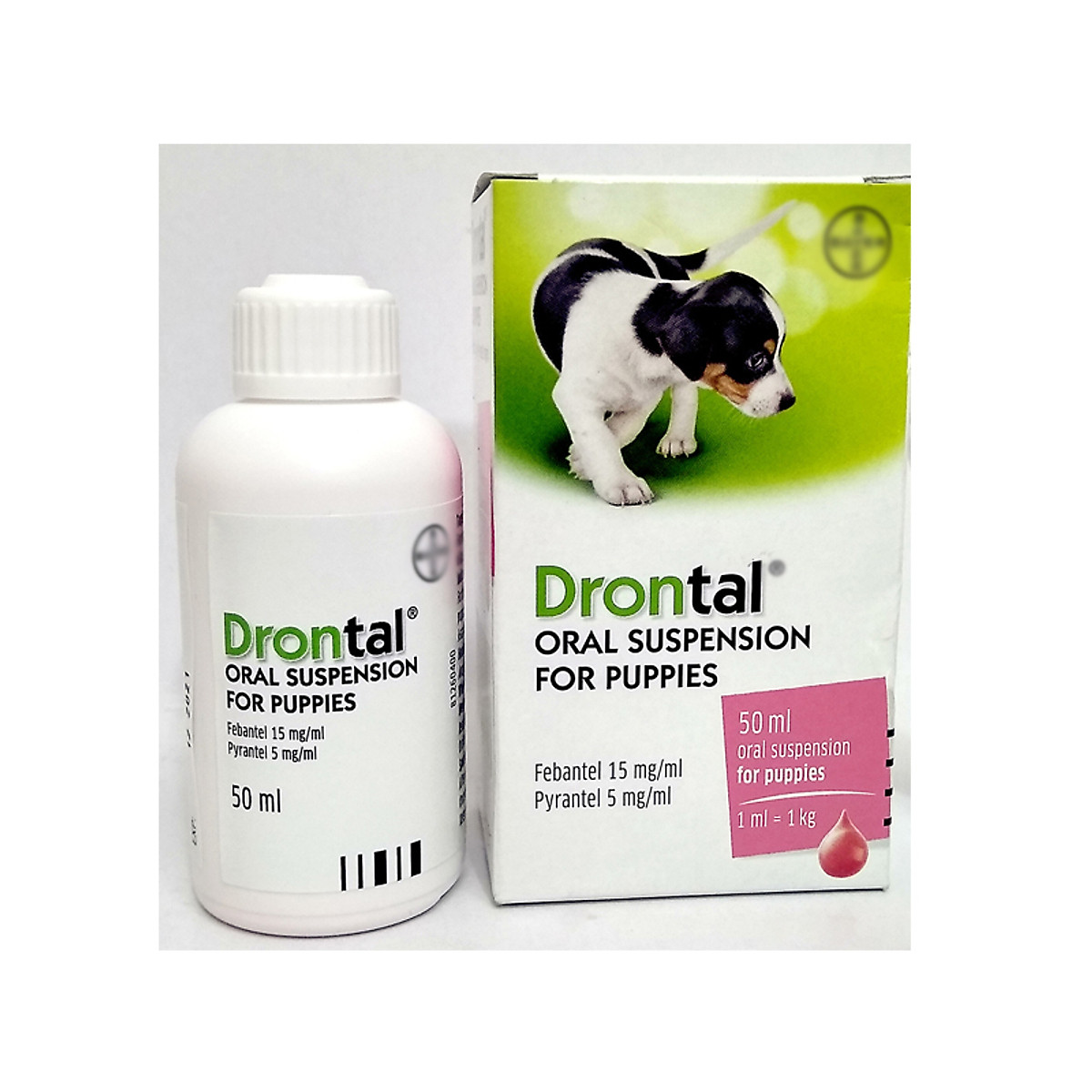 Thuốc tẩy giun sán dạng nước cho chó con Drontal - 50ml - Mèo Cún