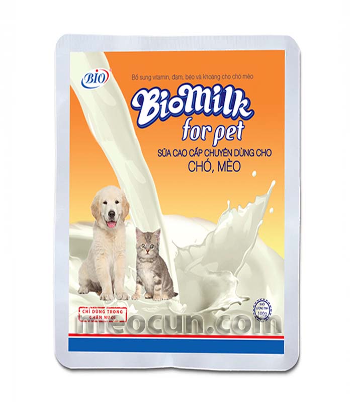 Sữa cho chó mèo BioMilk - Thức ăn cho thú cưng