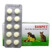 Tẩy giun Sanpet cho chó mèo